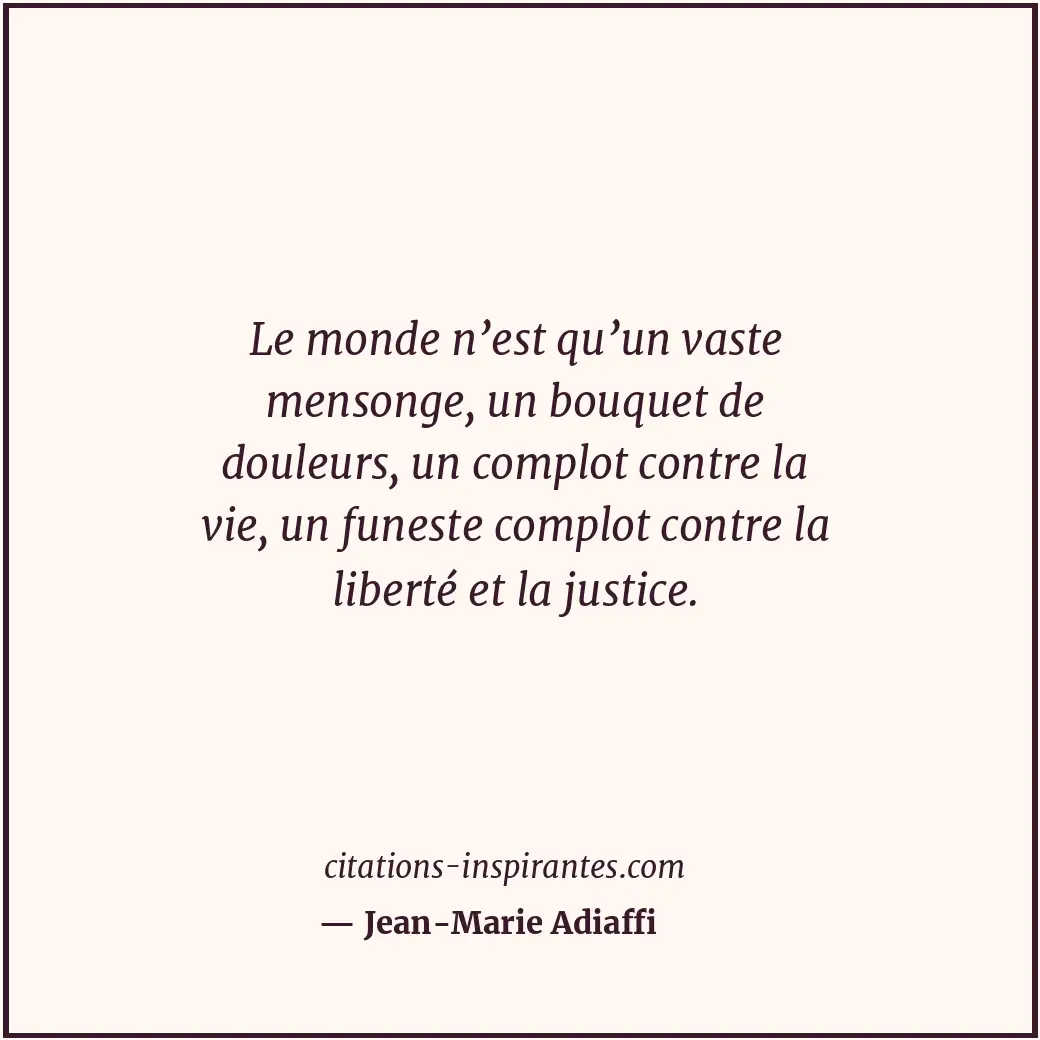 Citation de Jean-Marie Adiaffi