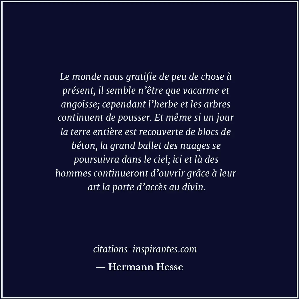 Citation de Hermann Hesse