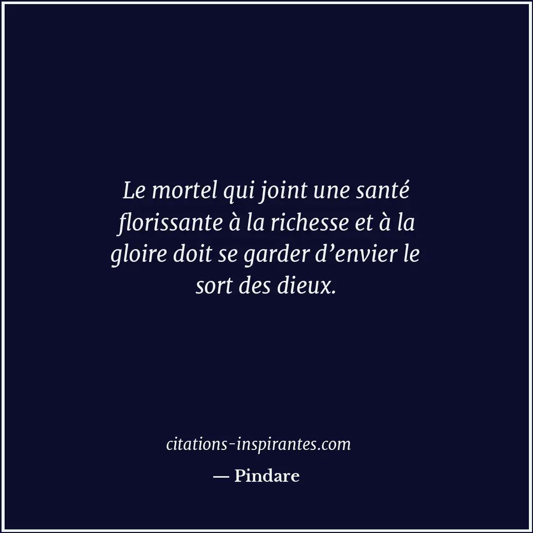 Citation de Pindare