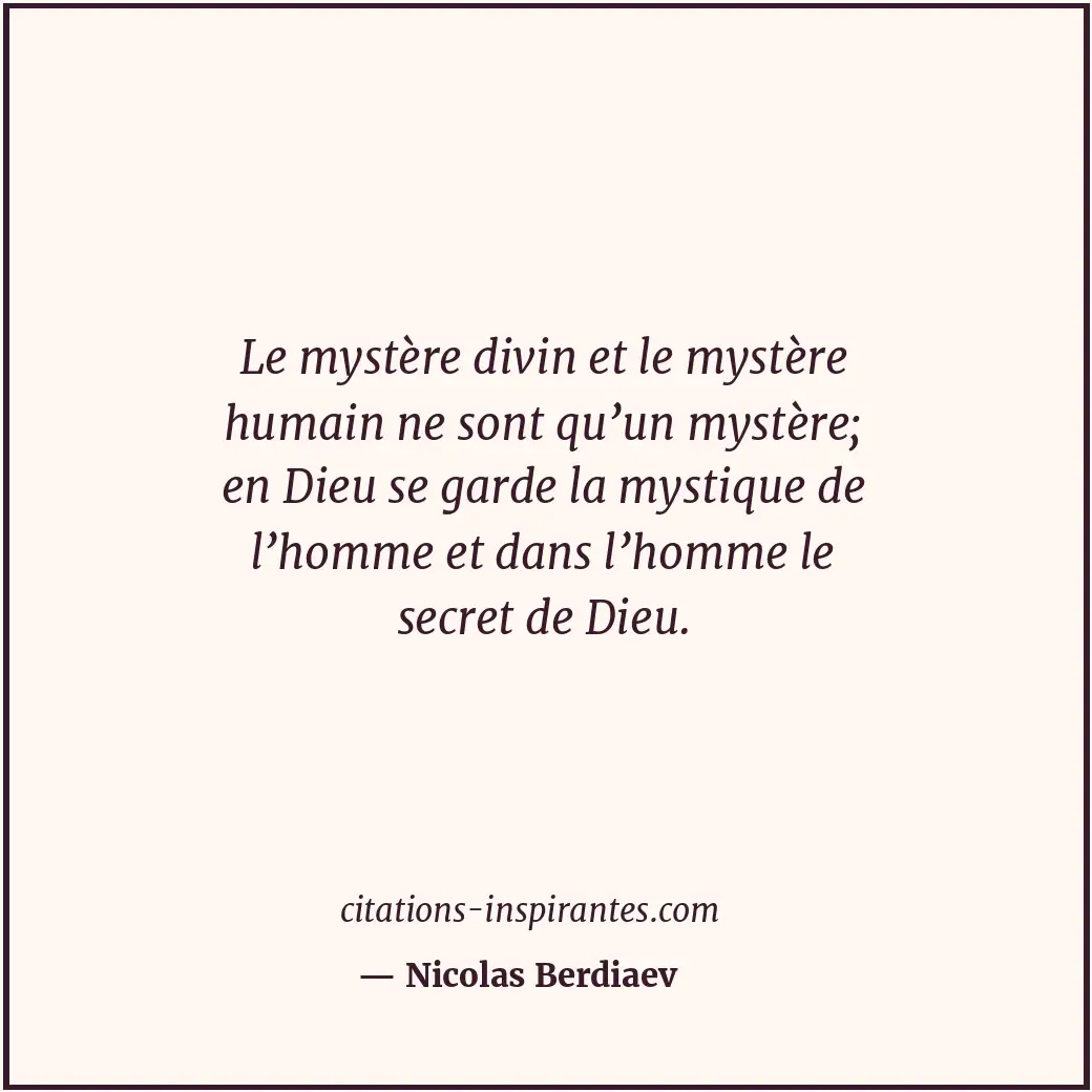 Citation de Nicolas Berdiaev