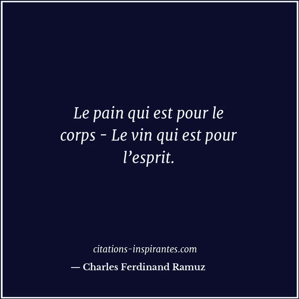 Citation de Charles Ferdinand Ramuz