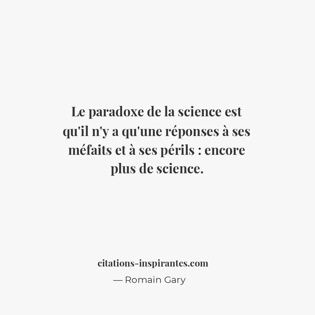 Citation de Romain Gary