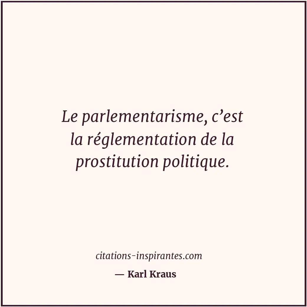 Citation de Karl Kraus