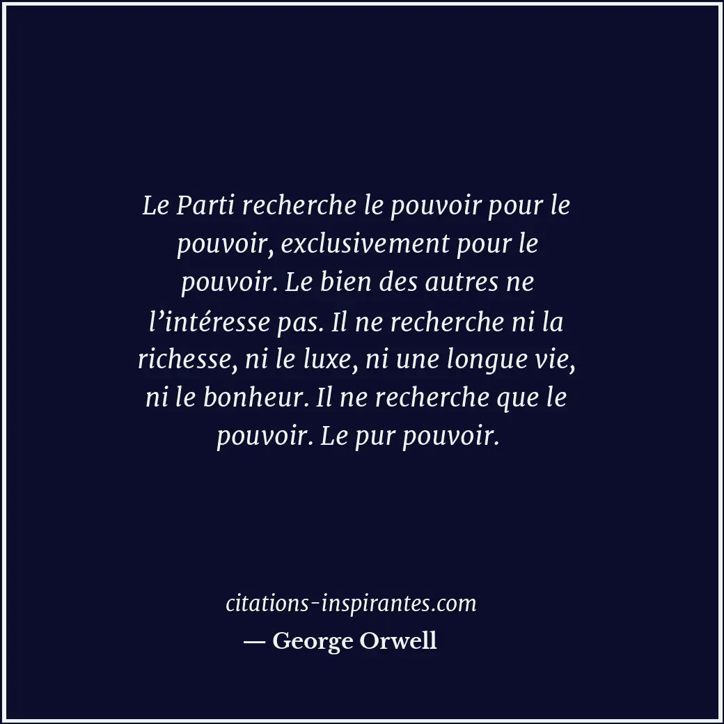 Citation de George Orwell