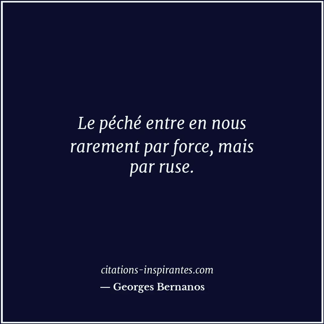 Citation de Georges Bernanos