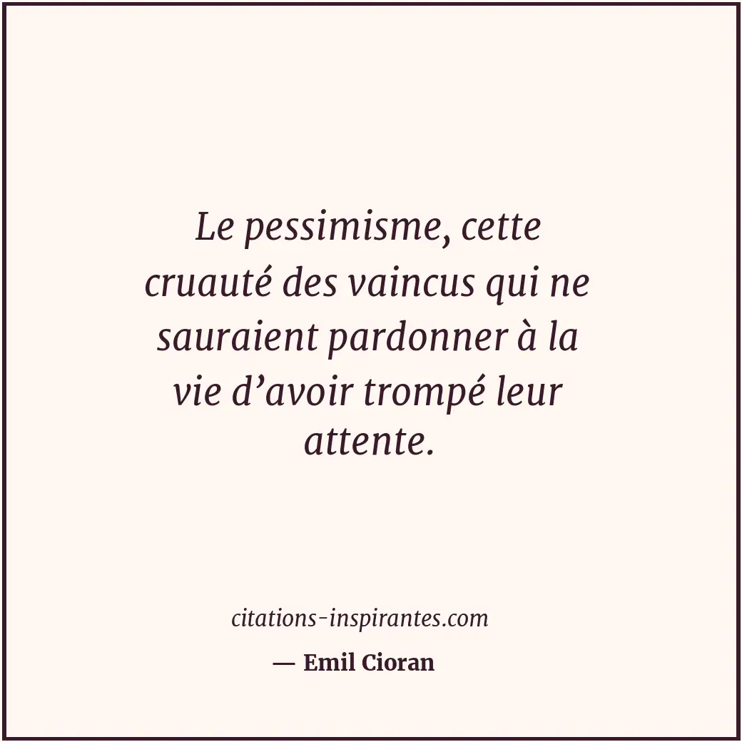 Citation de Emil Cioran