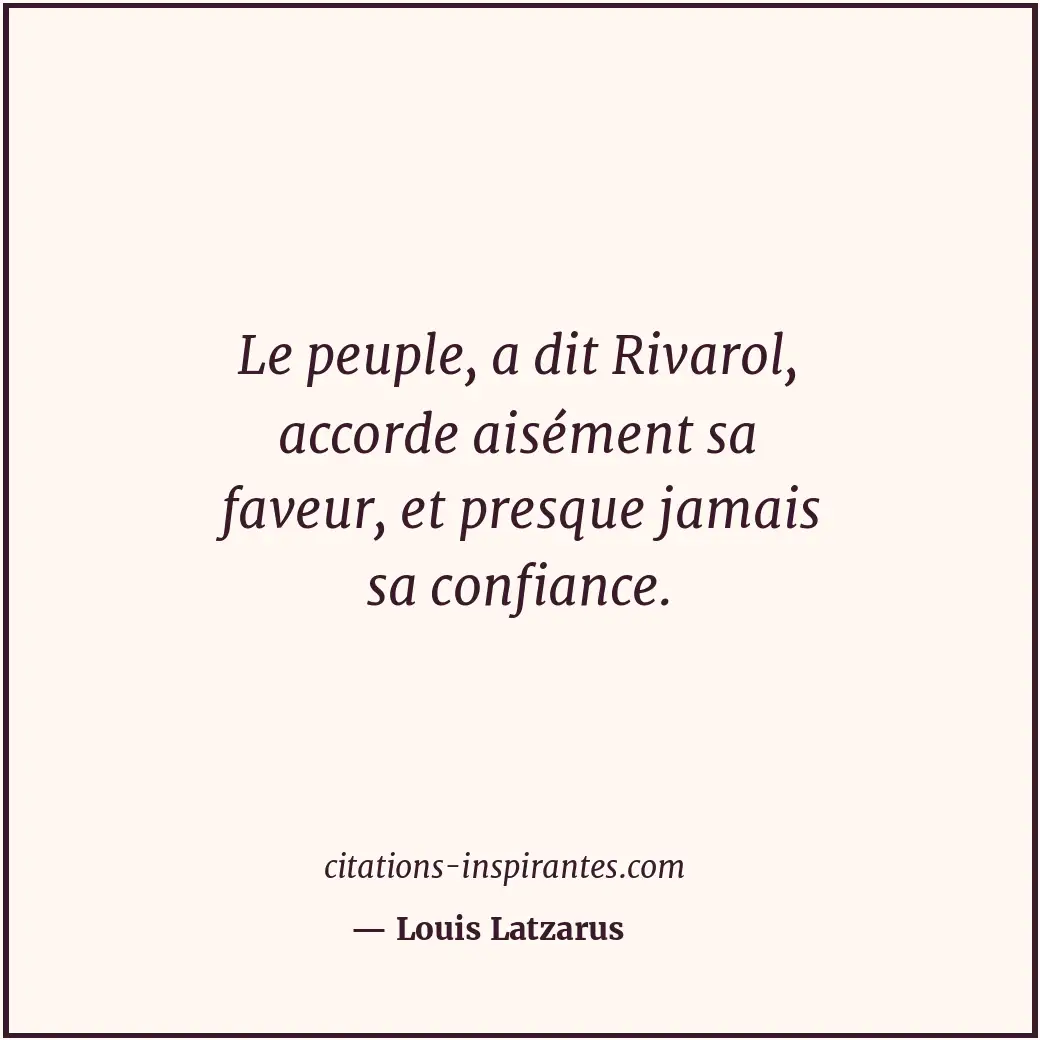 Citation de Louis Latzarus