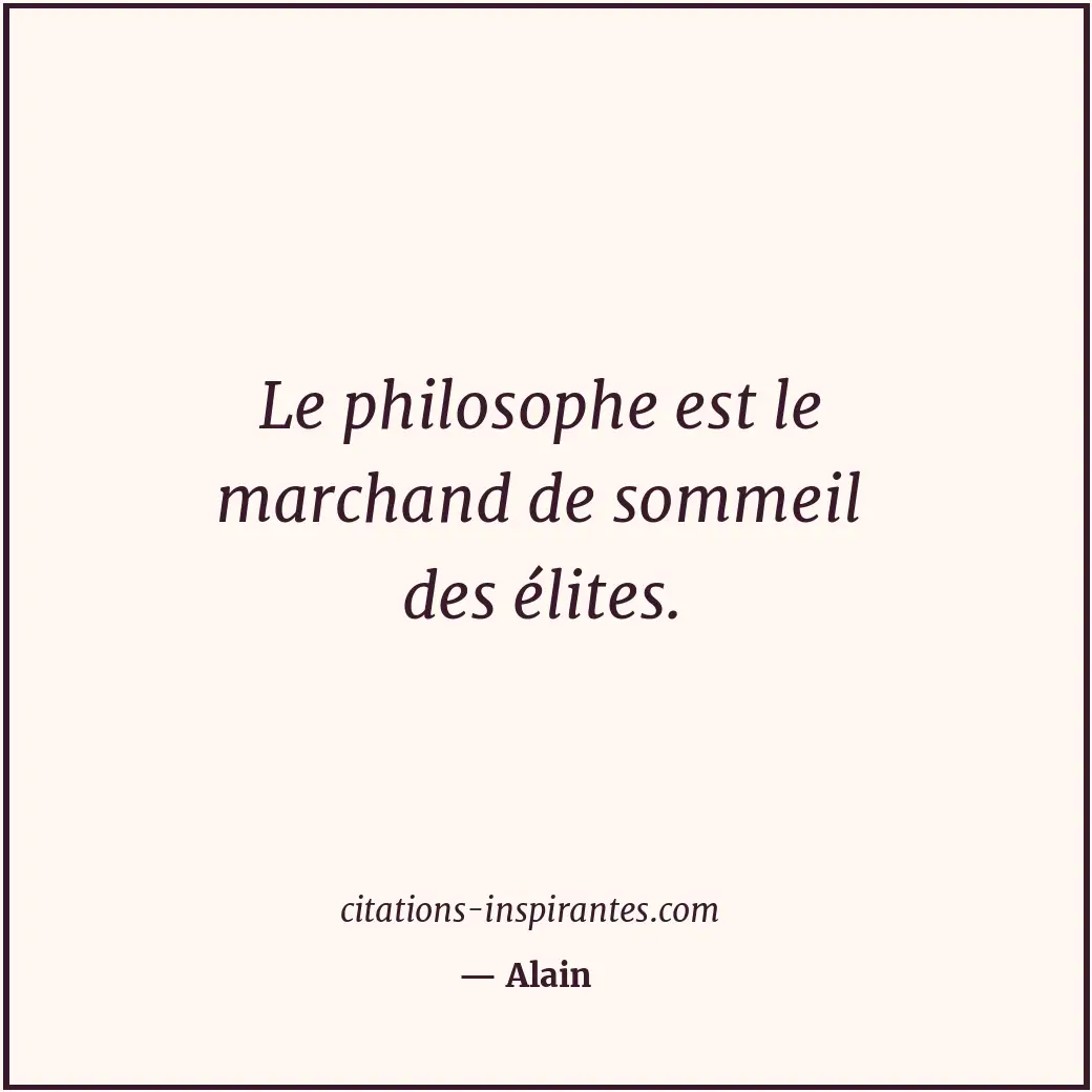 Citation de Alain