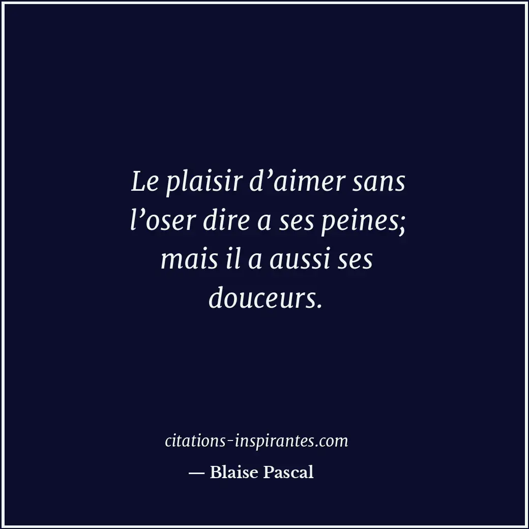 Citation de Blaise Pascal
