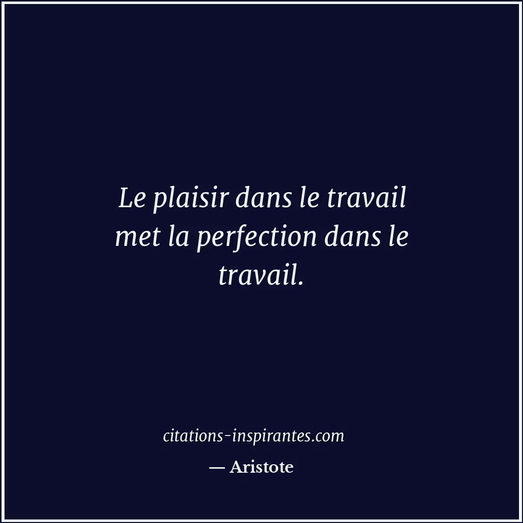 Citation de Aristote