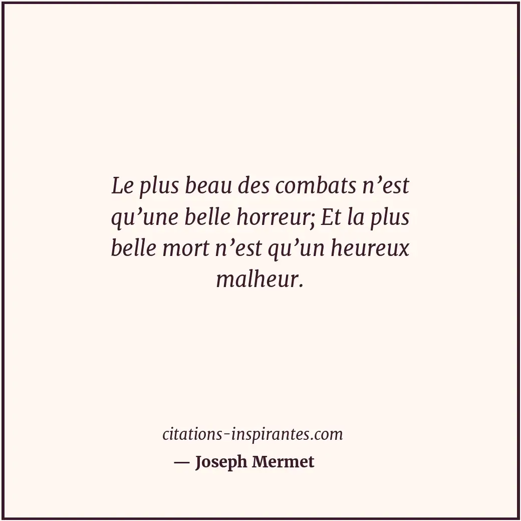 Citation de Joseph Mermet