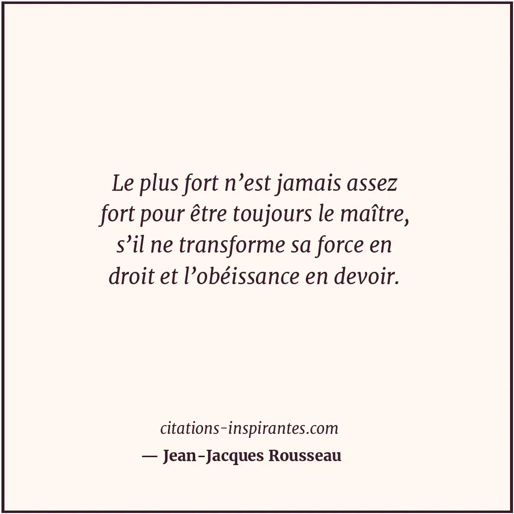 Citation de Jean-Jacques Rousseau