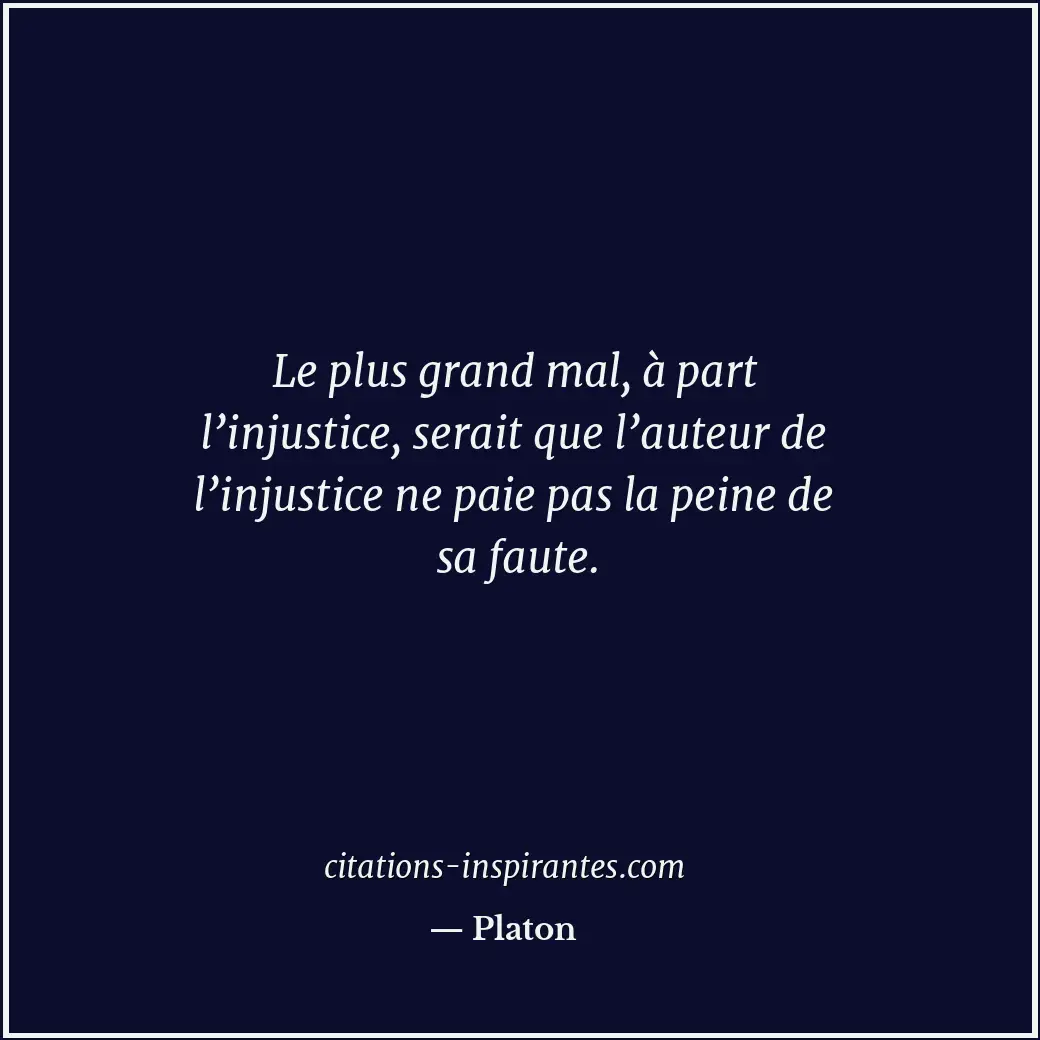 Citation de Platon
