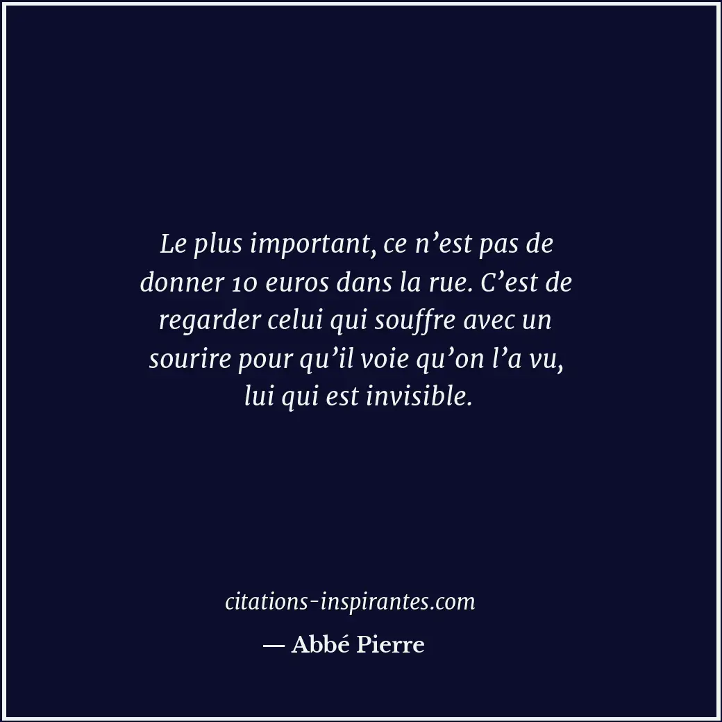 Citation de Abbé Pierre