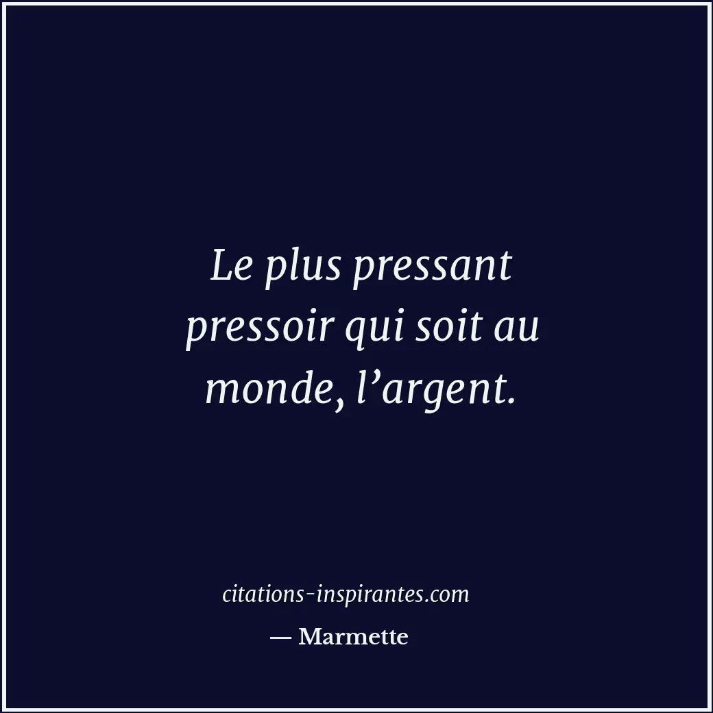 Citation de Marmette