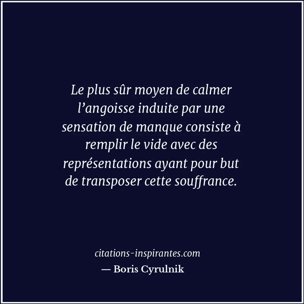 Citation de Boris Cyrulnik