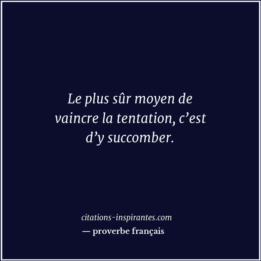 Citation de proverbe français