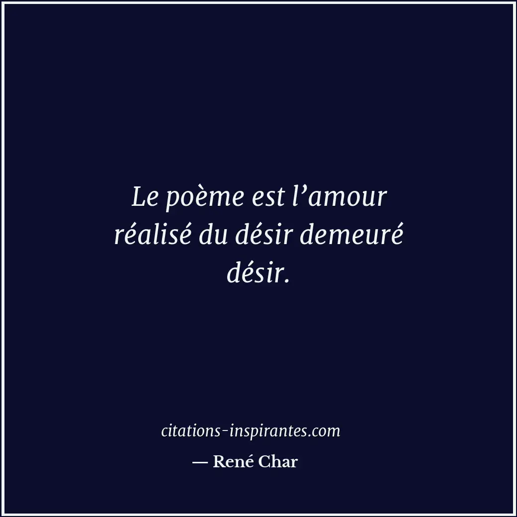 Citation de René Char