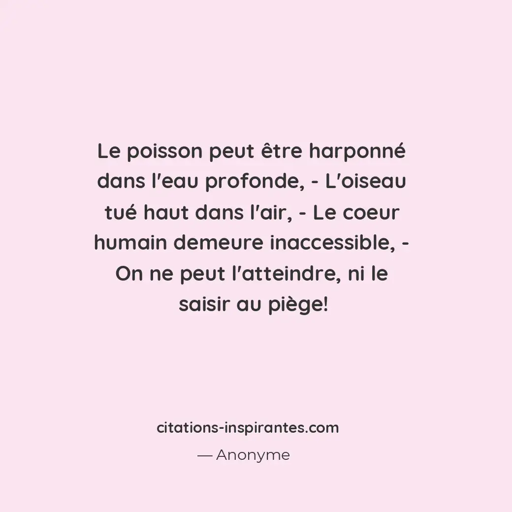 Citation de Anonyme