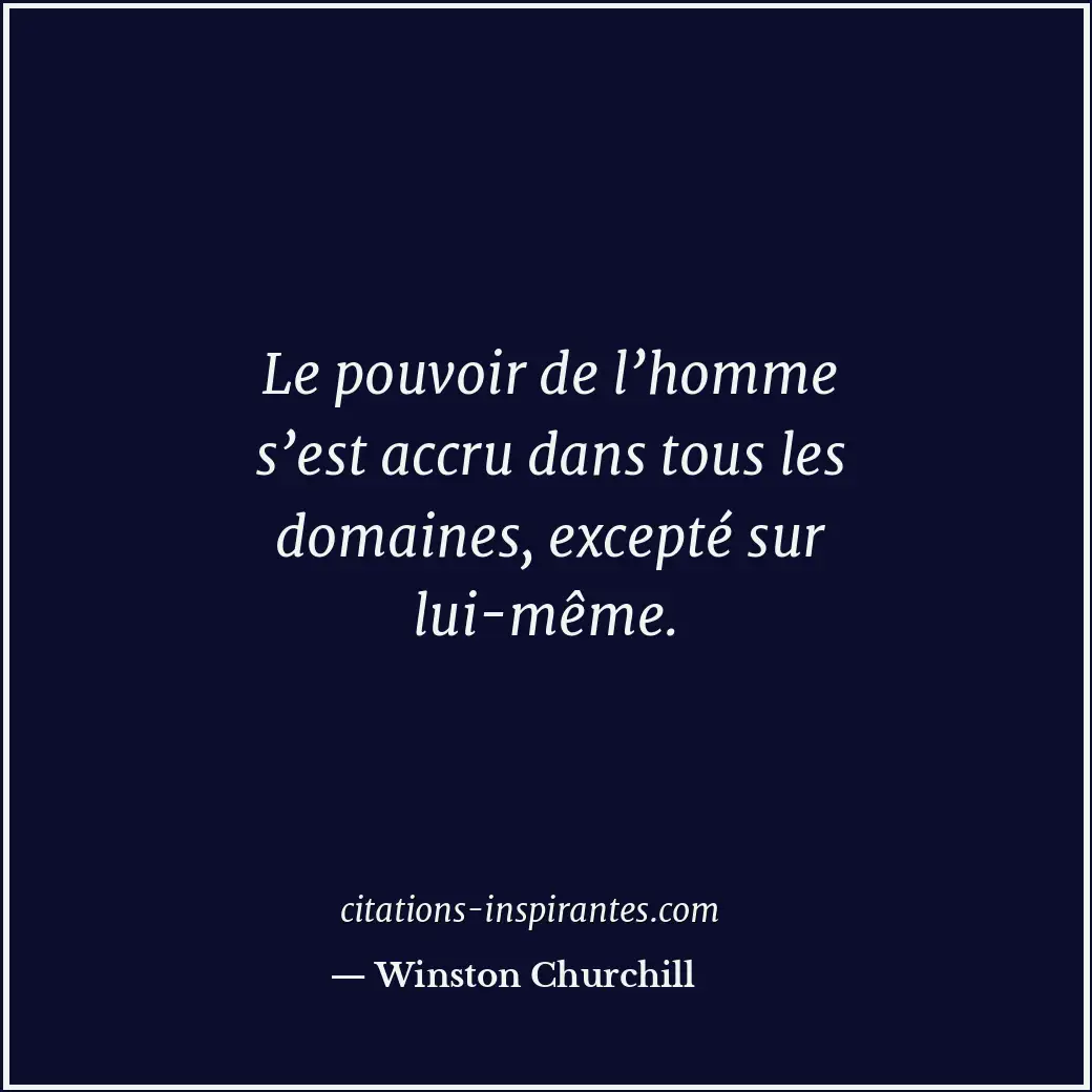 Citation de Winston Churchill