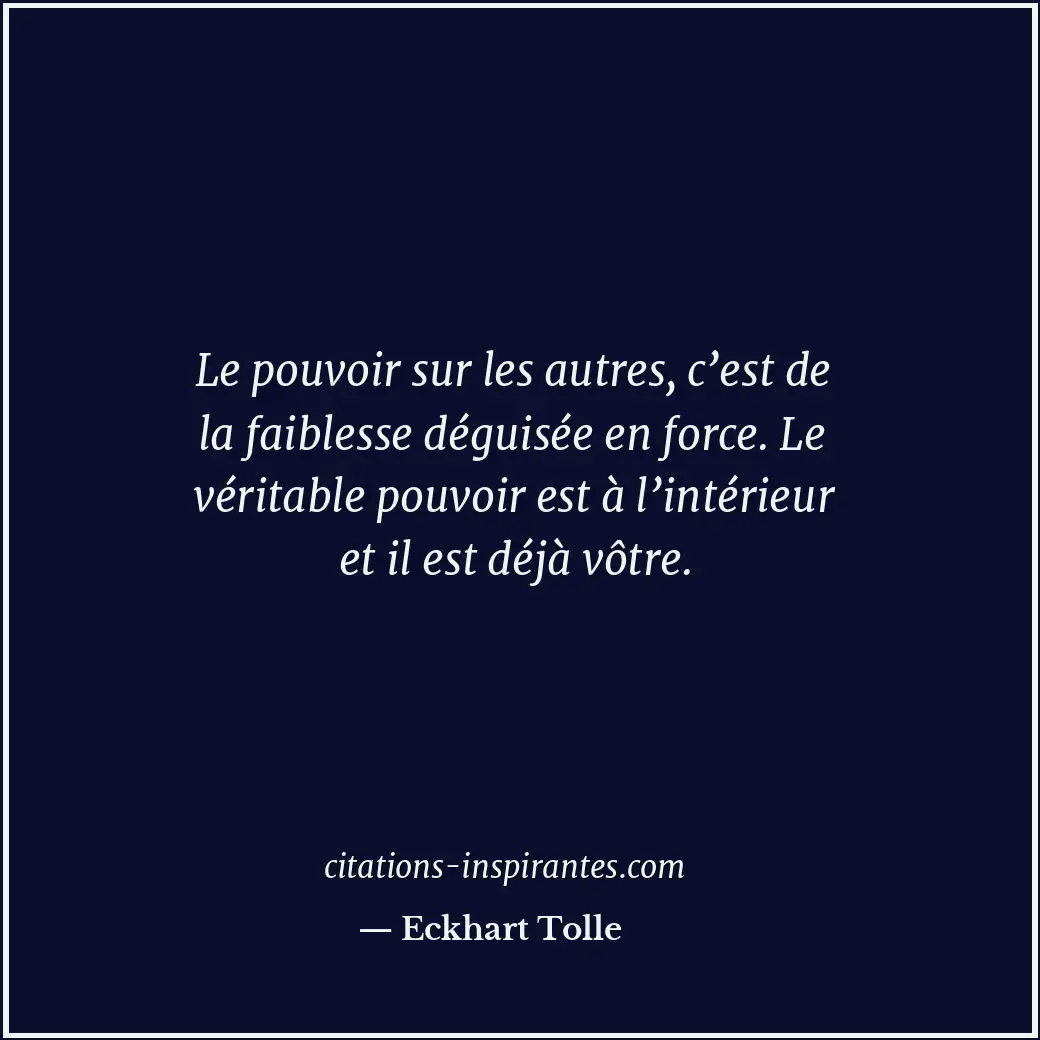Citation de Eckhart Tolle