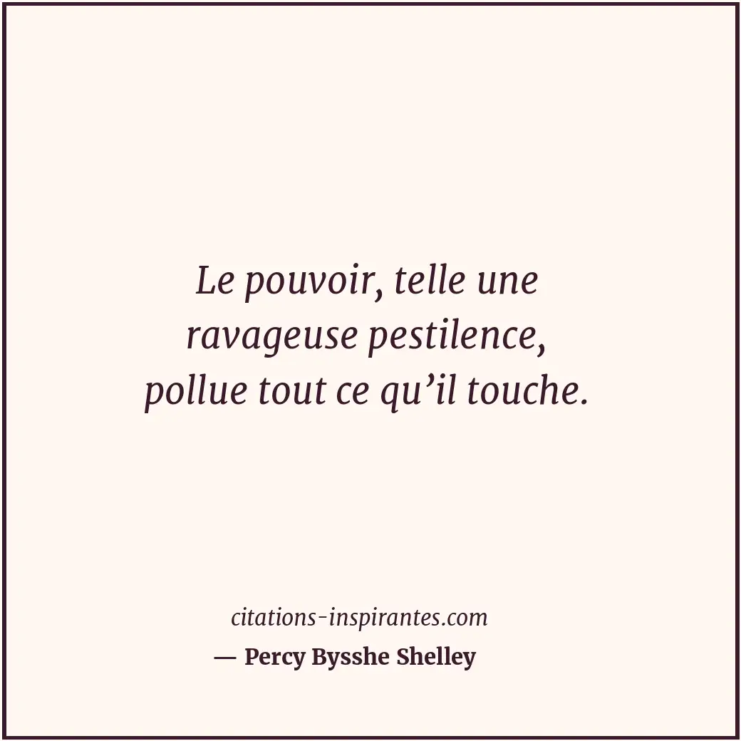 Citation de Percy Bysshe Shelley