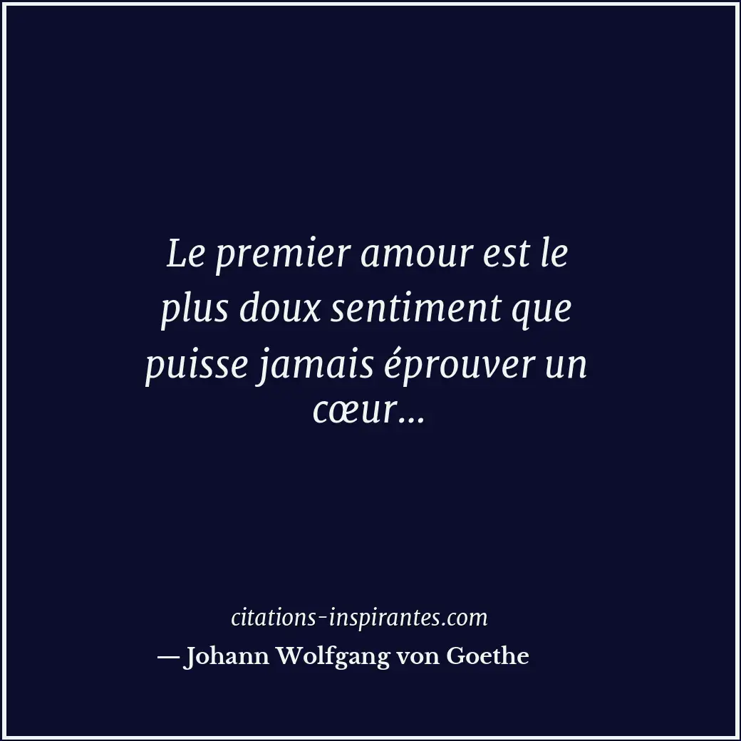 Citation de Johann Wolfgang von Goethe