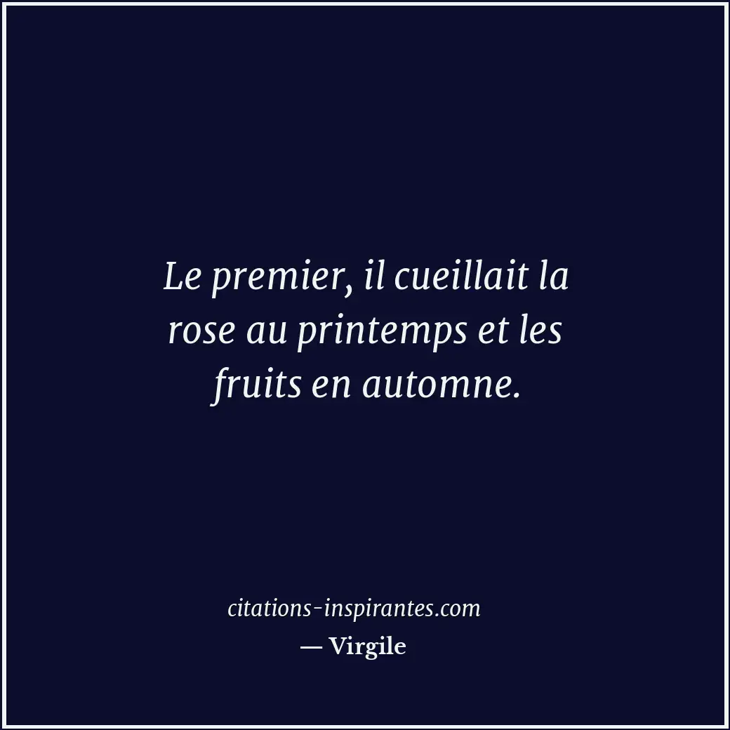 Citation de Virgile