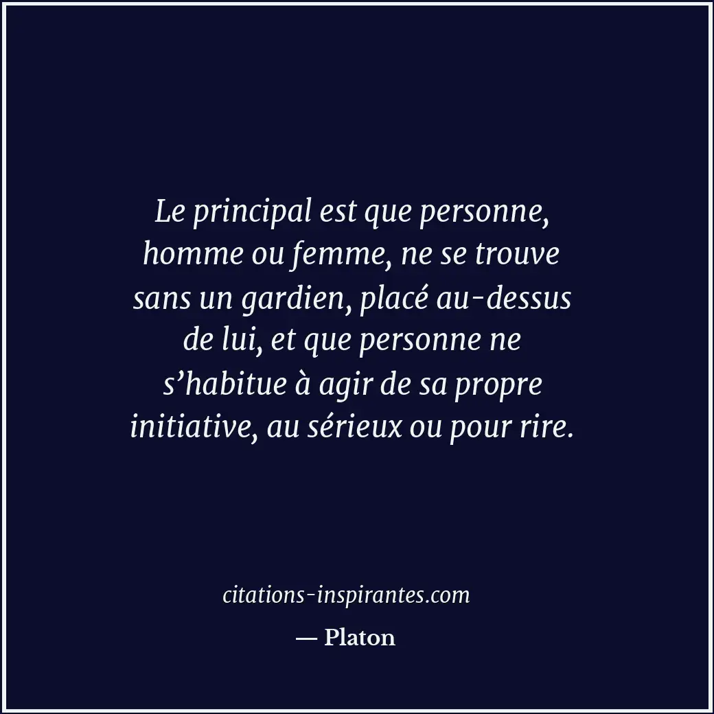 Citation de Platon