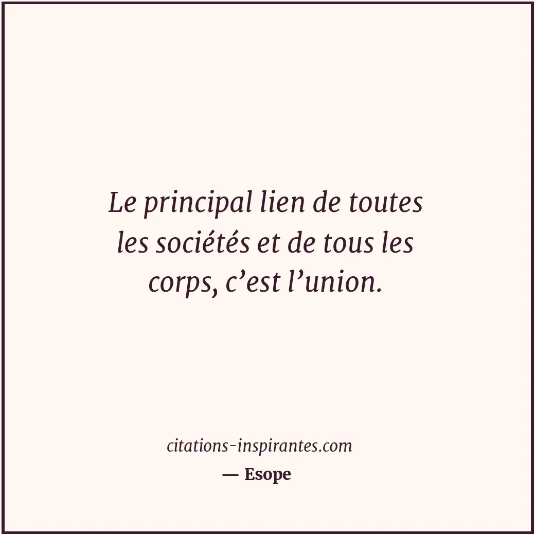 Citation de Esope
