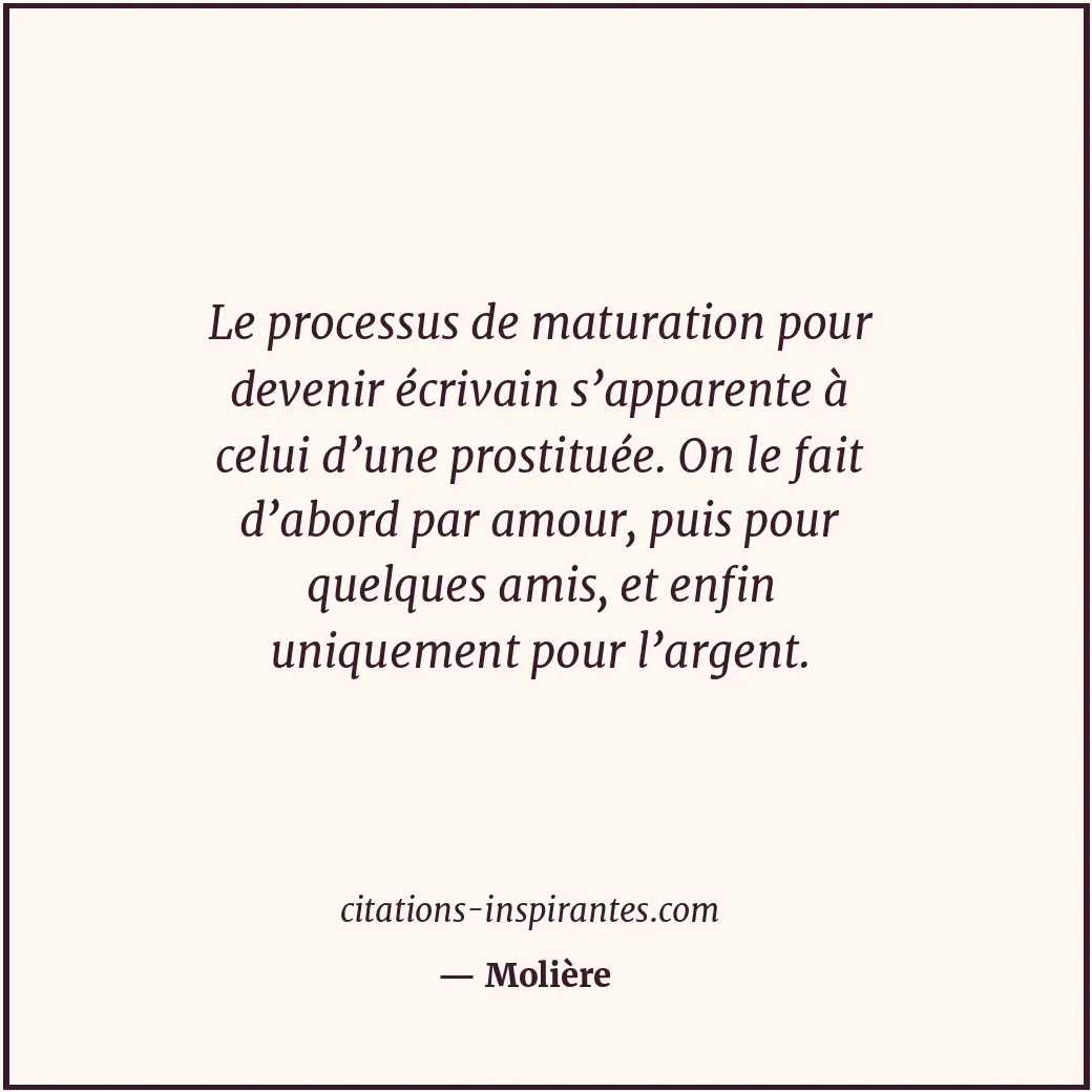 Citation de Molière