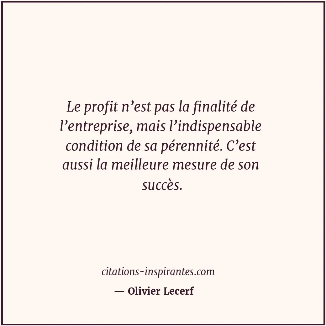 Citation de Olivier Lecerf