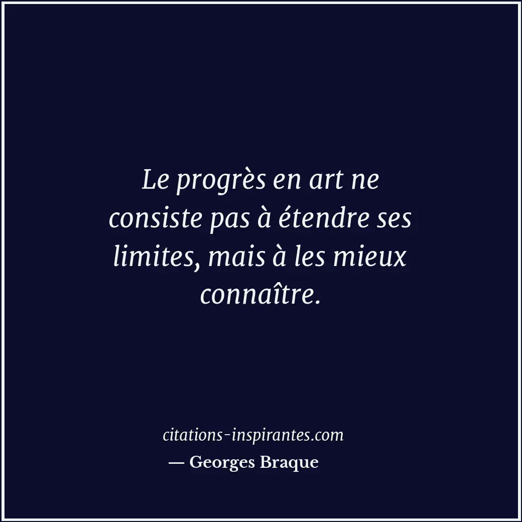 Citation de Georges Braque