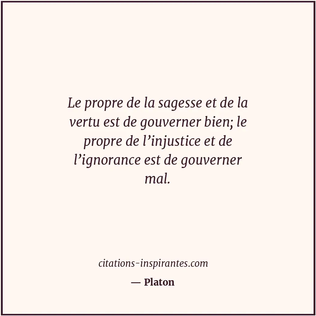 Citation de Platon