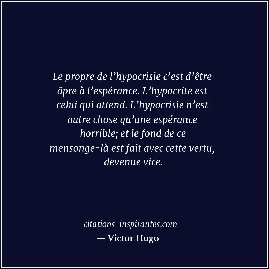 Citation de Victor Hugo