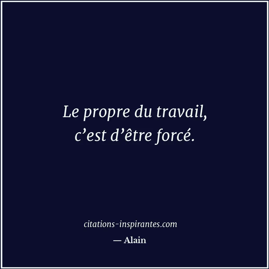 Citation de Alain
