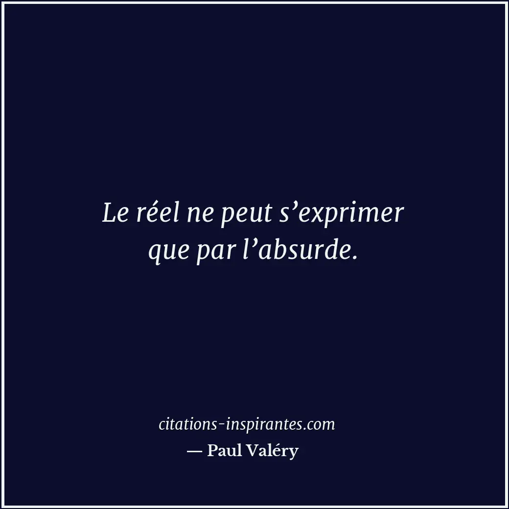 Citation de Paul Valéry