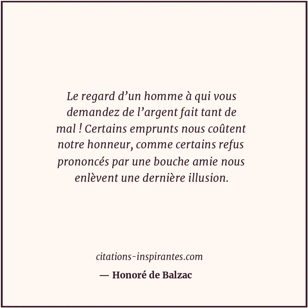Citation de Honoré de Balzac