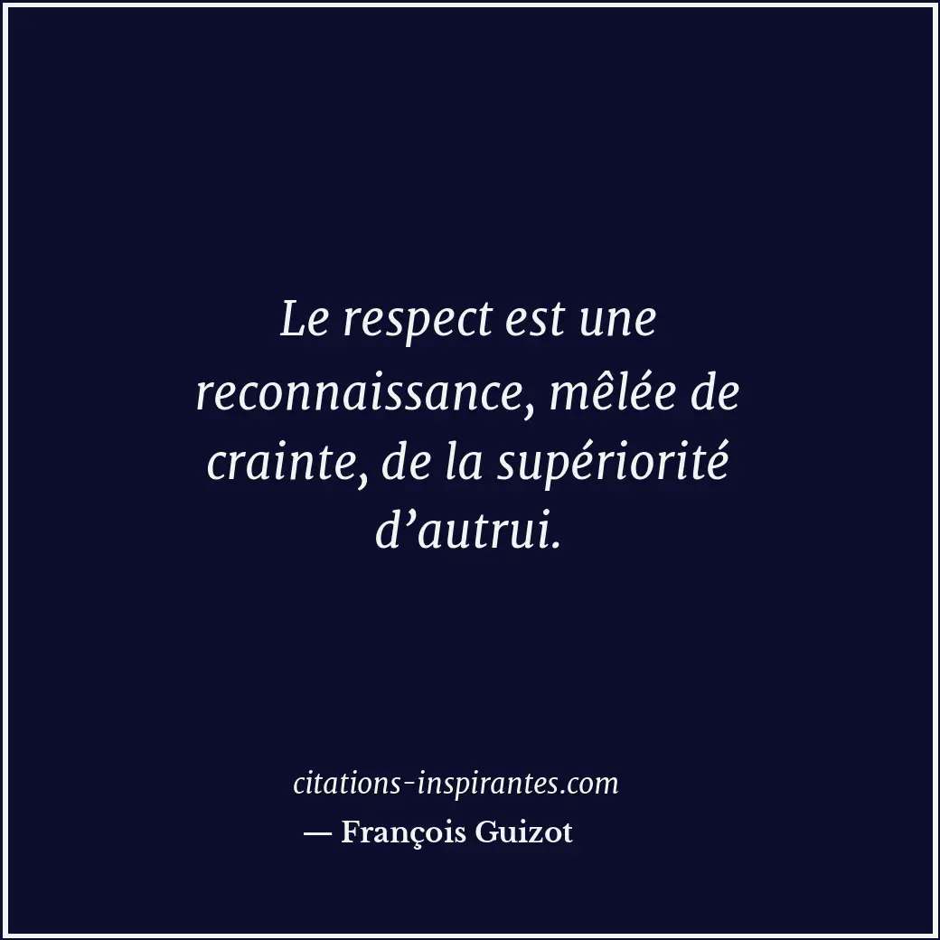 Citation de François Guizot