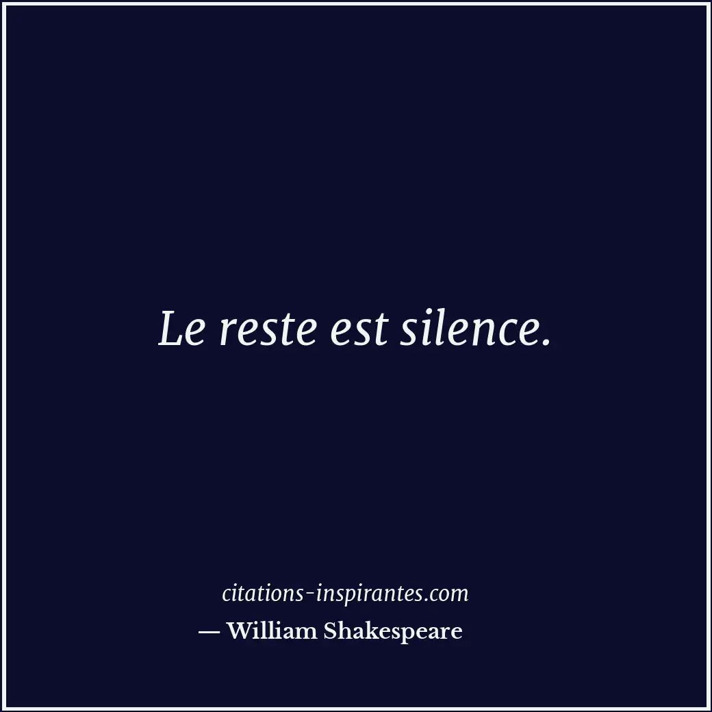 Citation de William Shakespeare