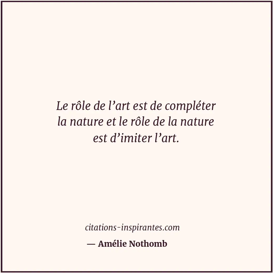 Citation de Amélie Nothomb