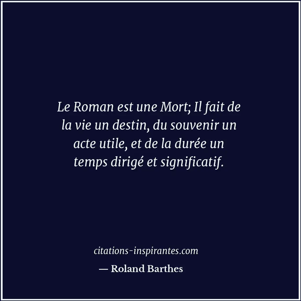 Citation de Roland Barthes
