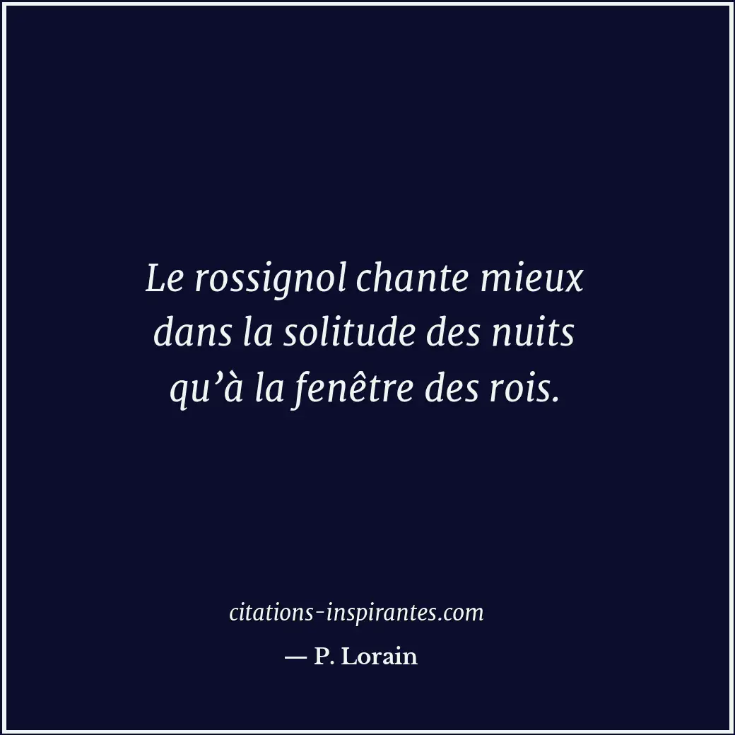Citation de P. Lorain