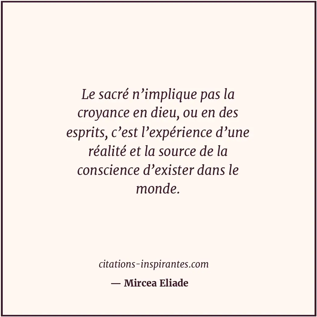 Citation de Mircea Eliade