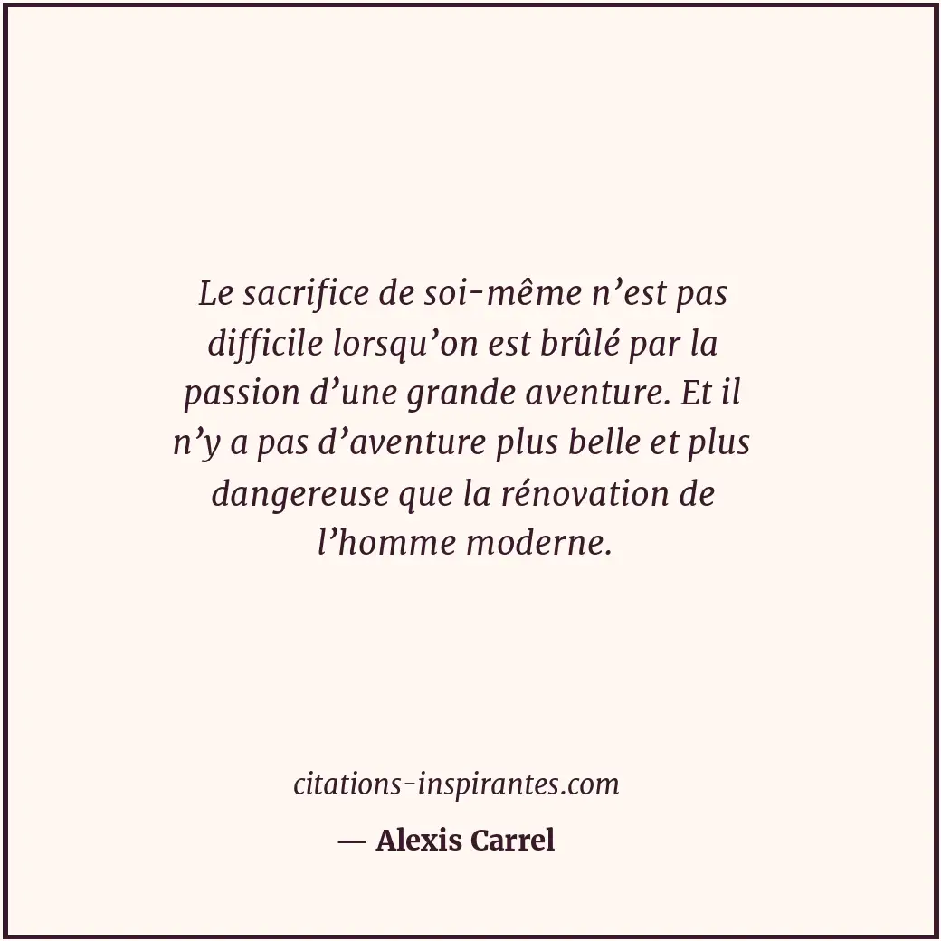 Citation de Alexis Carrel