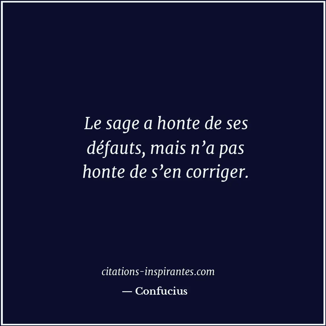 Citation de Confucius