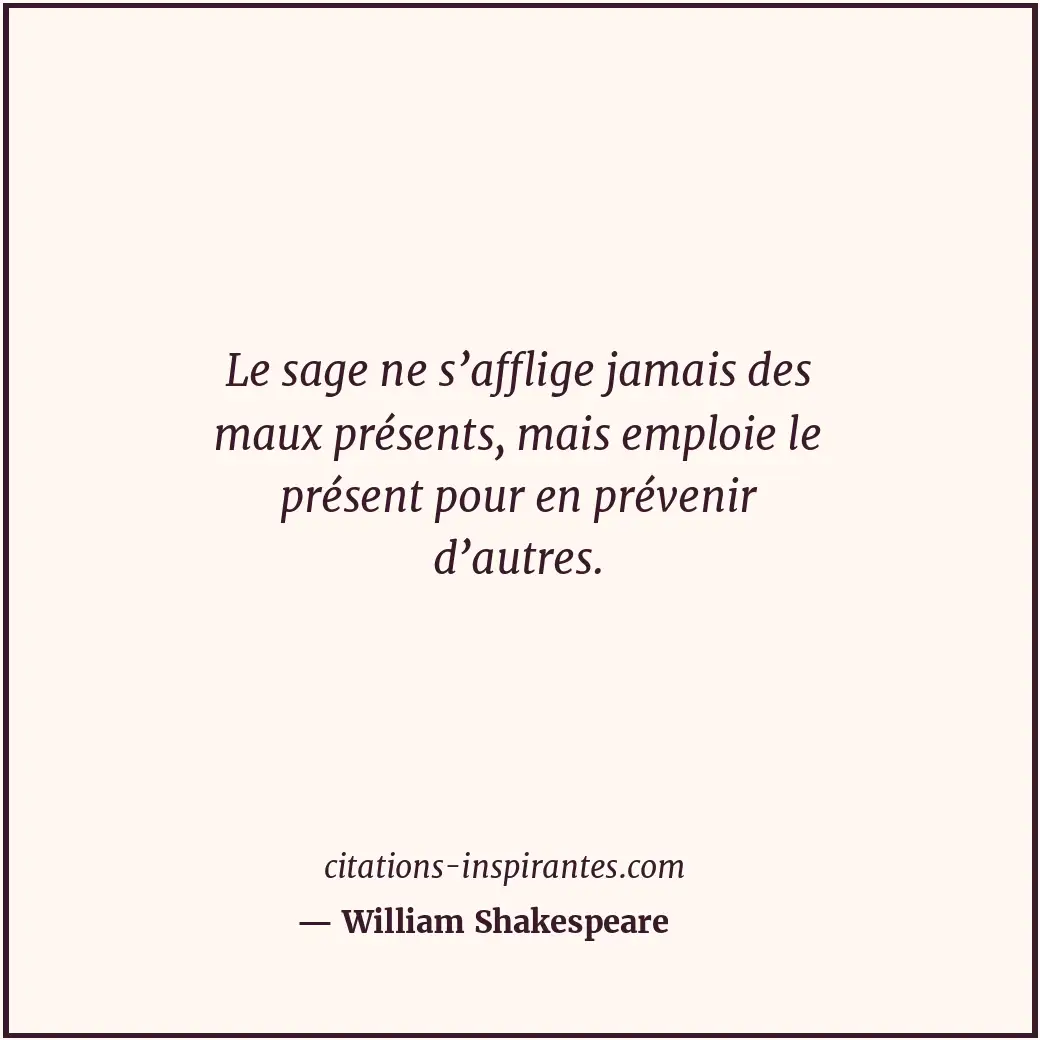 Citation de William Shakespeare