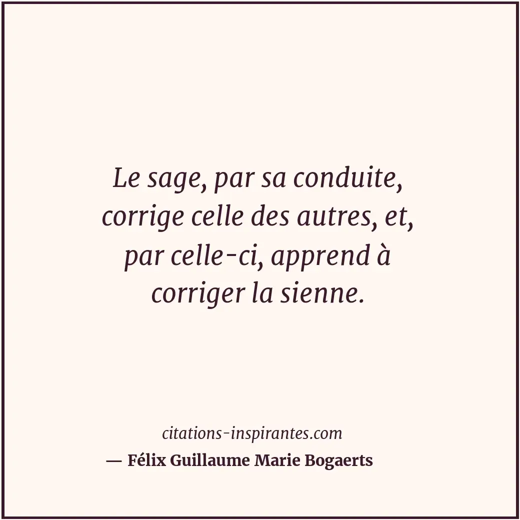 Citation de Félix Guillaume Marie Bogaerts