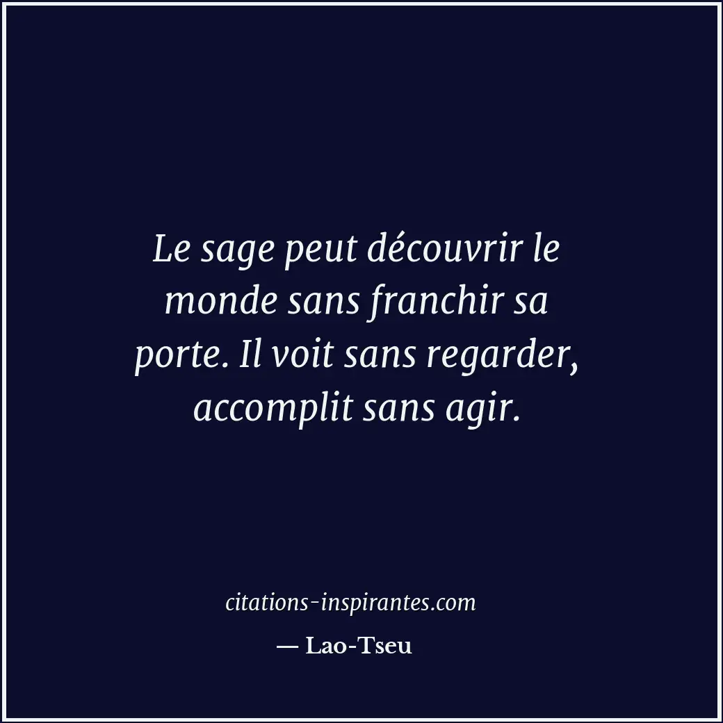 Citation de Lao-Tseu