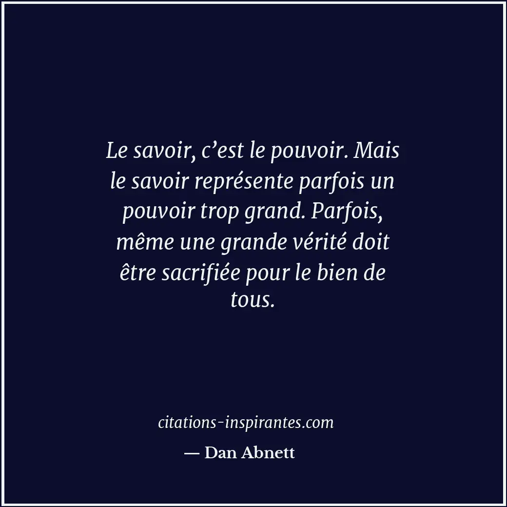 Citation de Dan Abnett